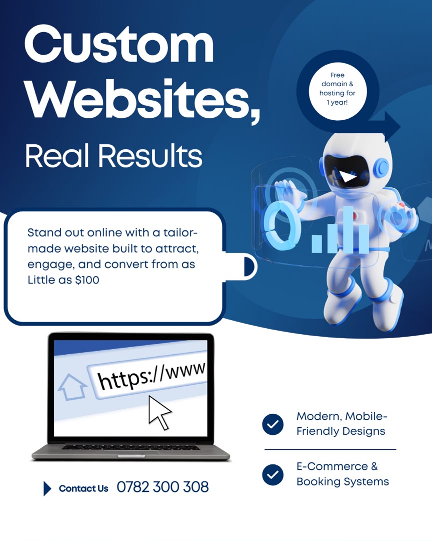 Get your Website Done today with us.