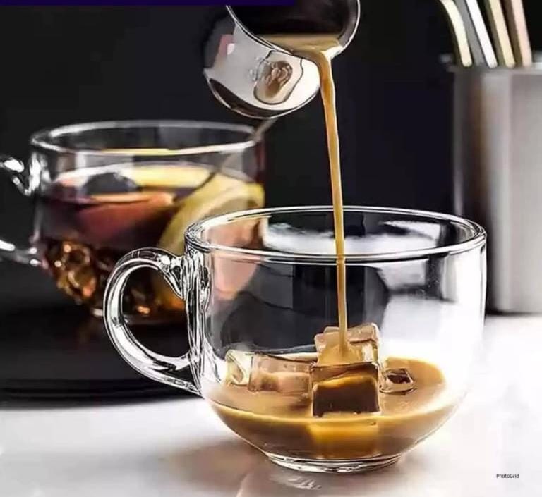6 Piece Glass mugs