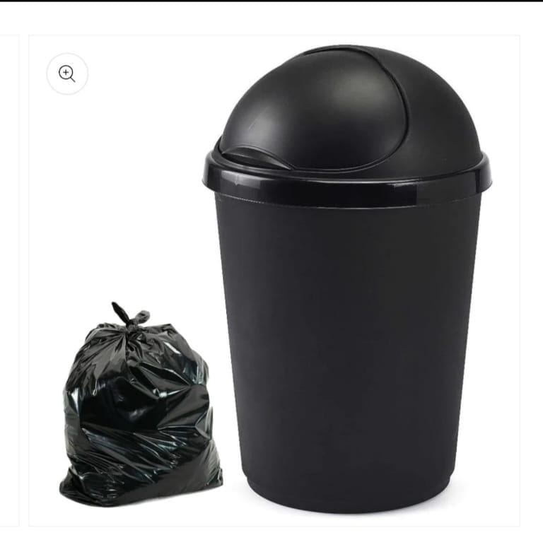 Flip waste bins
