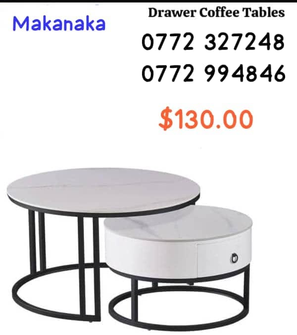 Drawer coffee table set