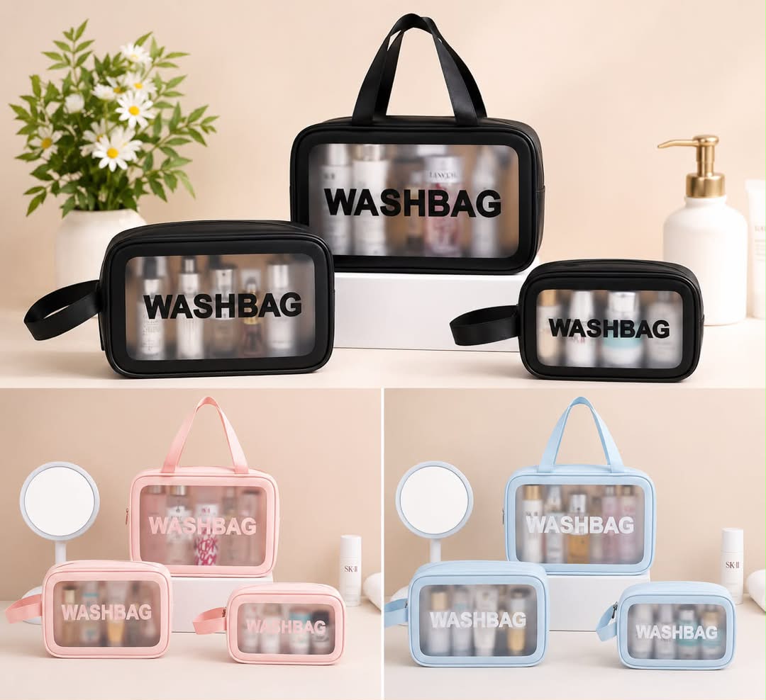 Wash bag set of 3