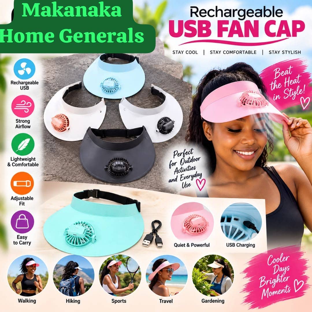 Rechargeable USB Fan Cap